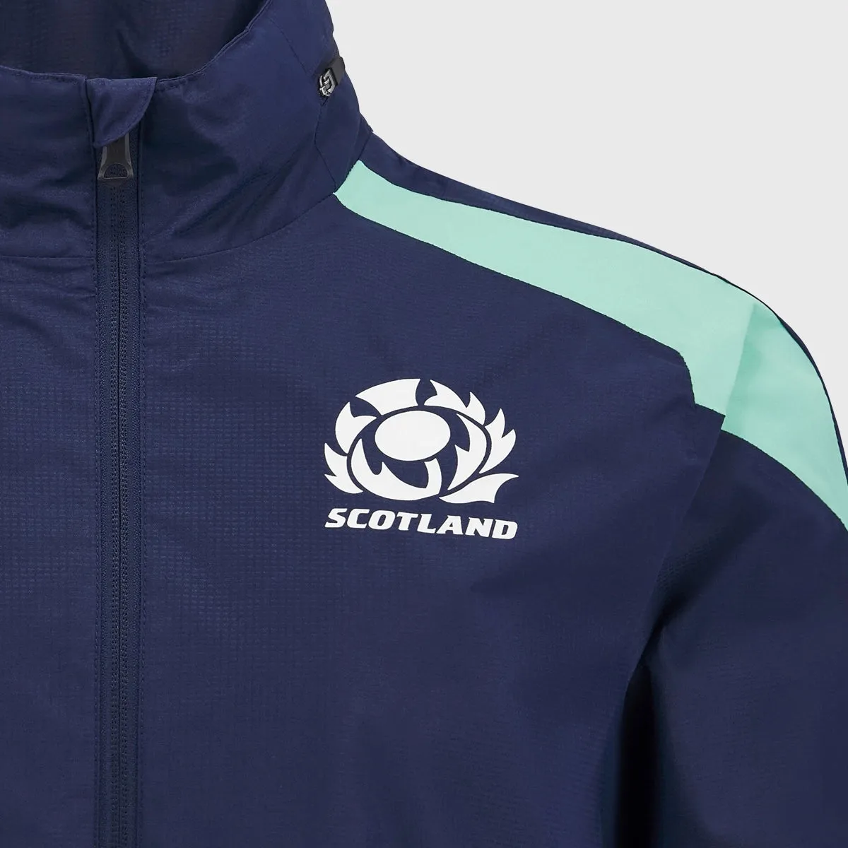 Macron Scotland Rugby Waterproof Jacket Navy