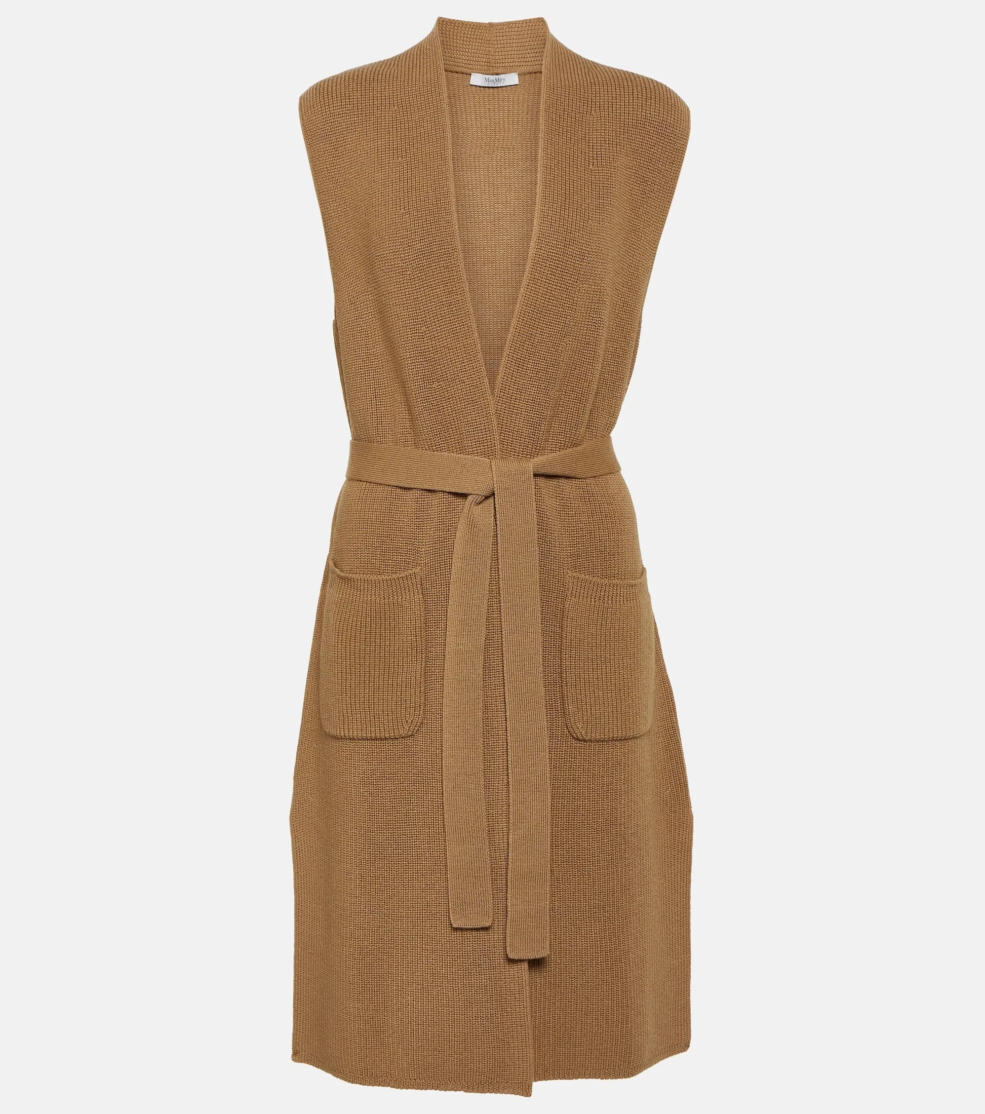 MaxMara  |Casual Style Wool Sleeveless Plain Office Style