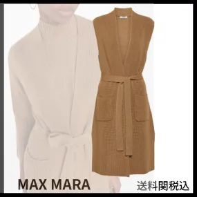 MaxMara  |Casual Style Wool Sleeveless Plain Office Style