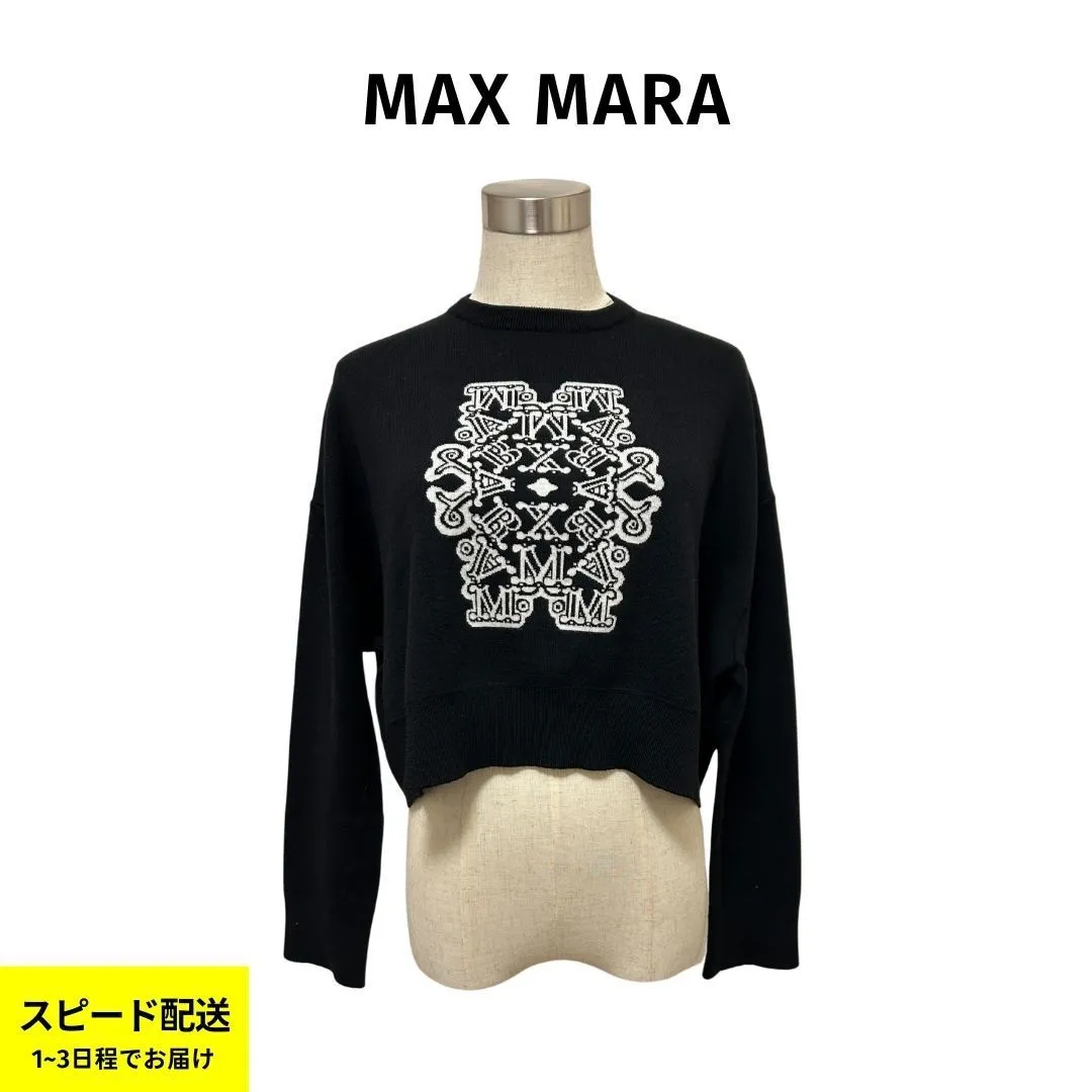 MaxMara  |Wool Logo V-neck & Crew neck