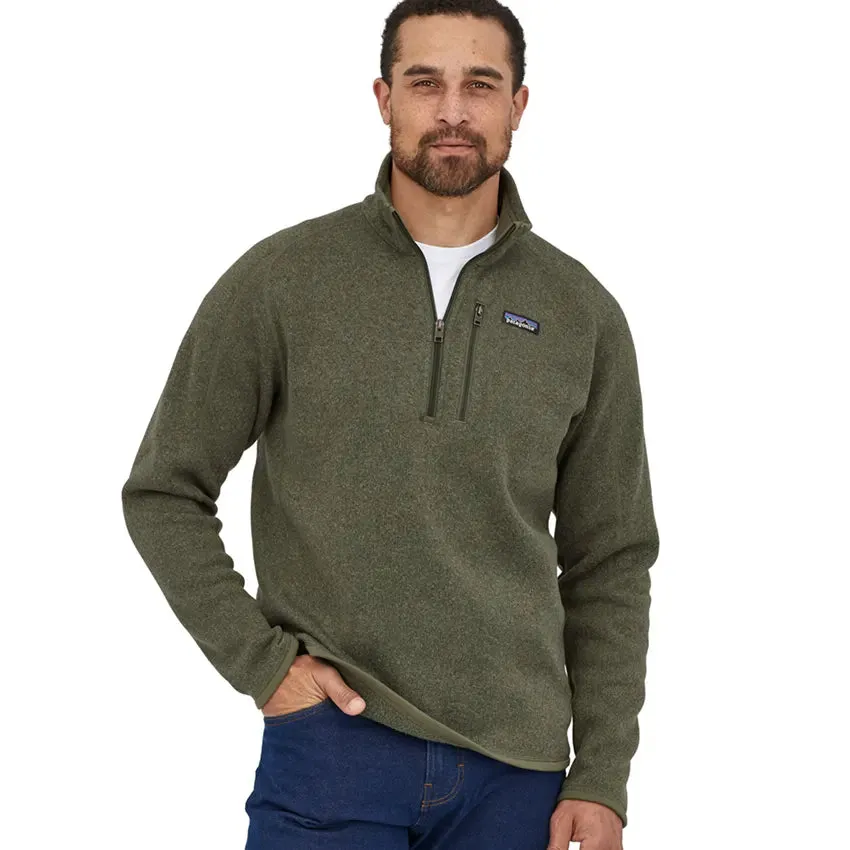 Men's Better Sweater 1/4 Zip - Industrial Green