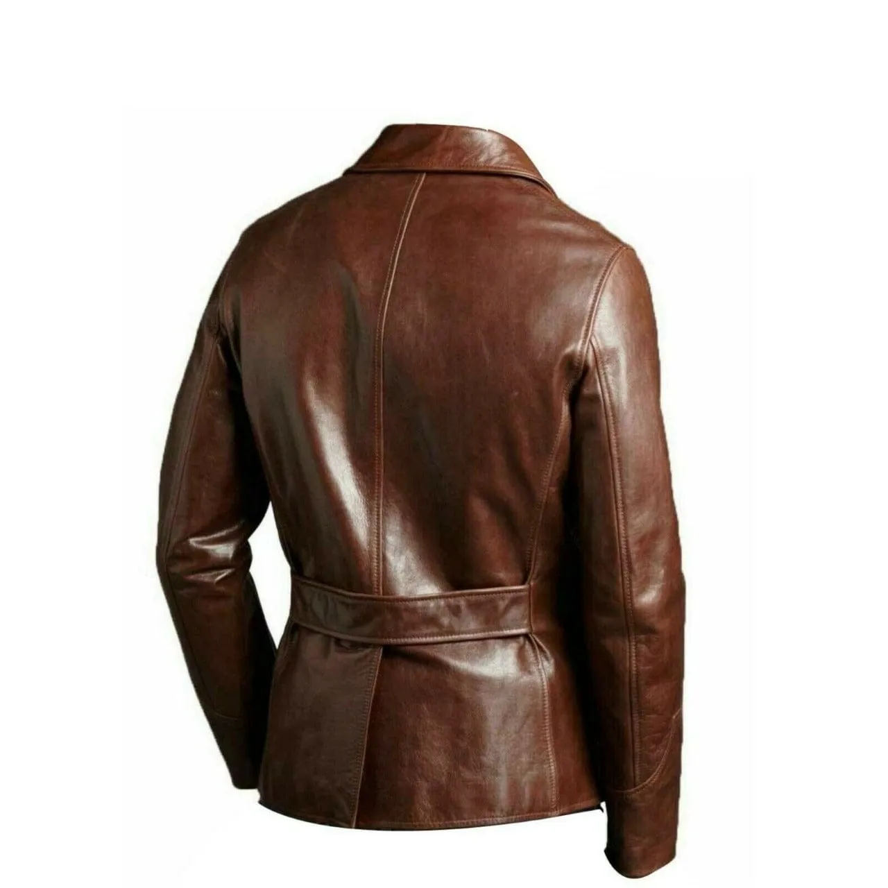 Men's Blazer Coat Jacket Sheepskin Leather 100% Genuine Leather