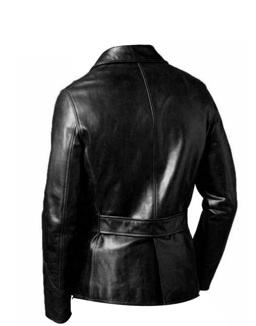 Men's Blazer Coat Jacket Sheepskin Leather 100% Genuine Leather