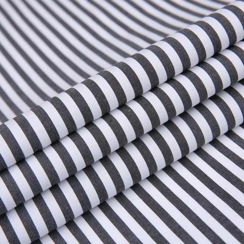 Men's Casual Long Sleeve Standard Fit Pinpoint Striped Cotton Shirt