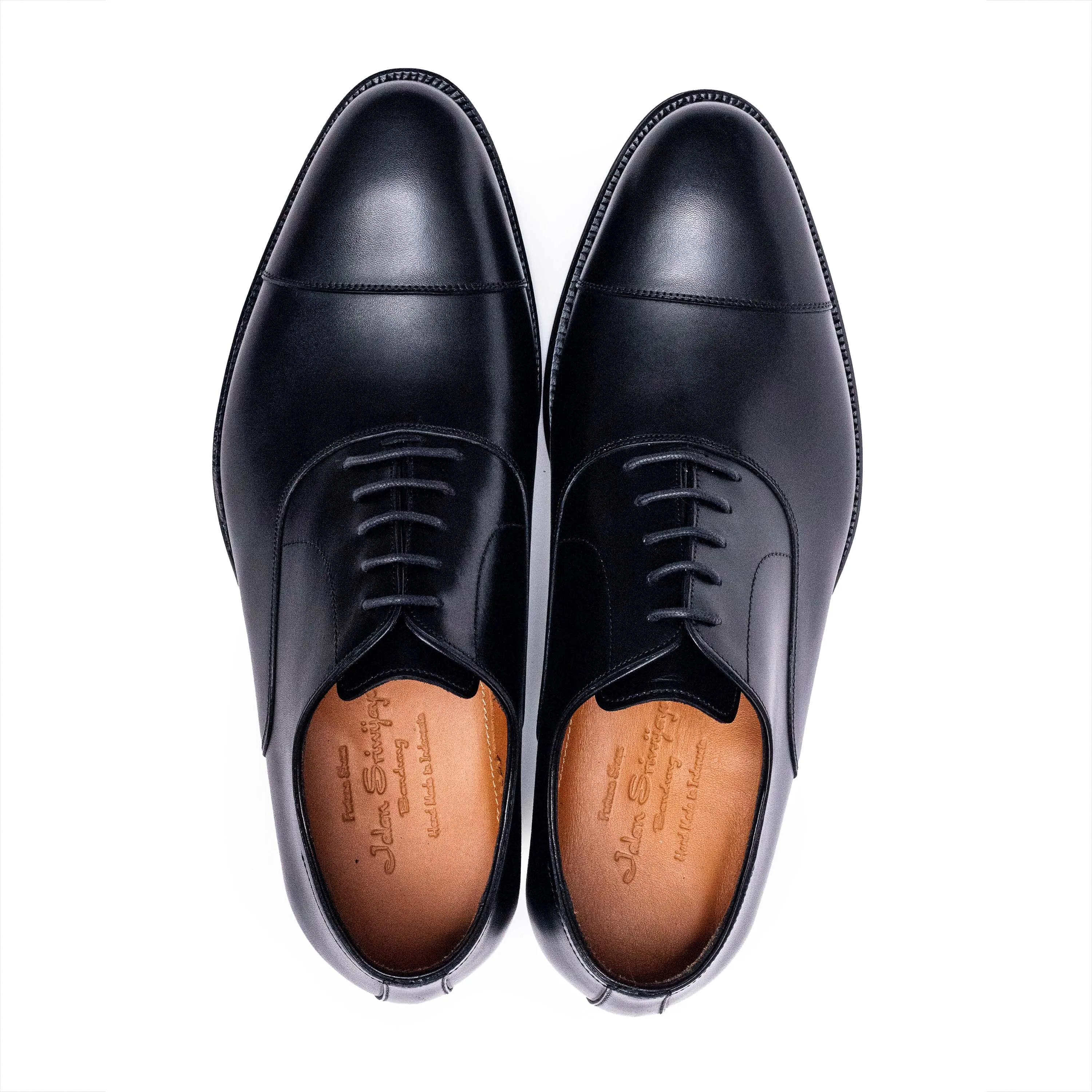 Men's Oxford Cap Toe / Black Calf 98317