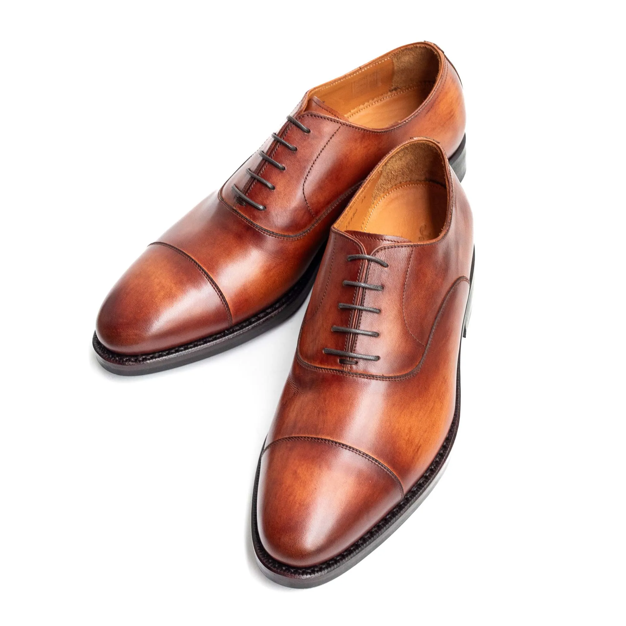 Men's Oxford Cap Toe (Dainite Sole) / Vegano Crust Marrone 98321