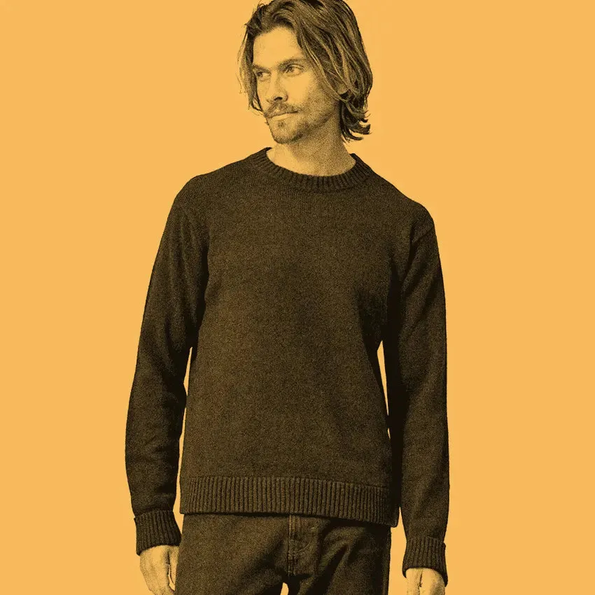 Men's Recycled Wool-Blend Sweater - Classic Navy