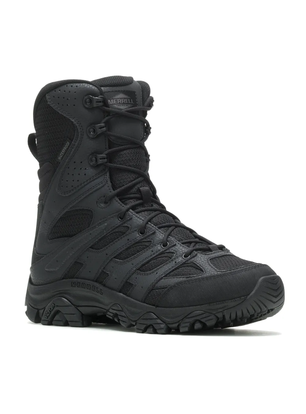 Merrell Men's Moab 3 8 Tactical Zip Waterproof Boot - Black