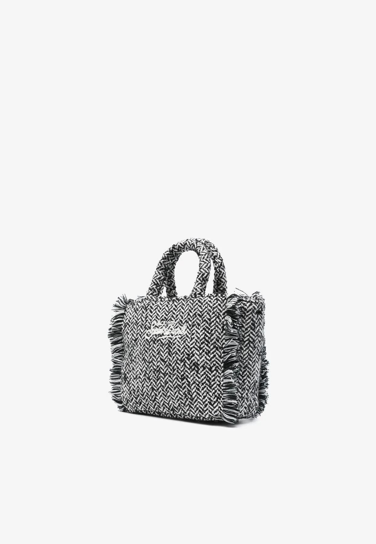 Mini Vanity Classic Herringbone Tote Bag