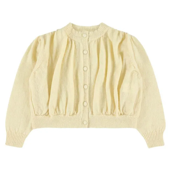 Morley Child Girl Tibet Cardigan Vanilla Yellow