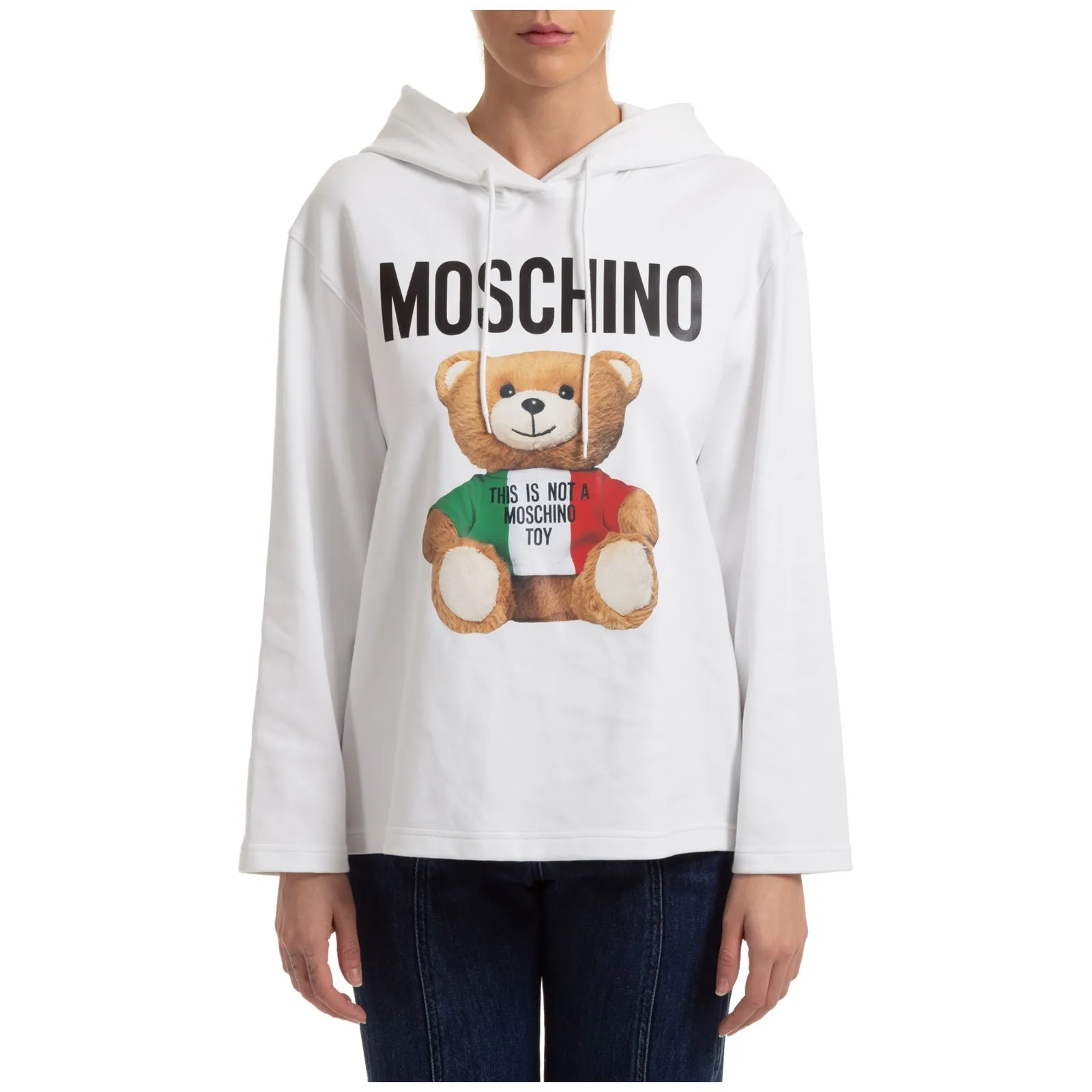 Moschino  |Plain Cotton Logo Hoodies & Sweatshirts