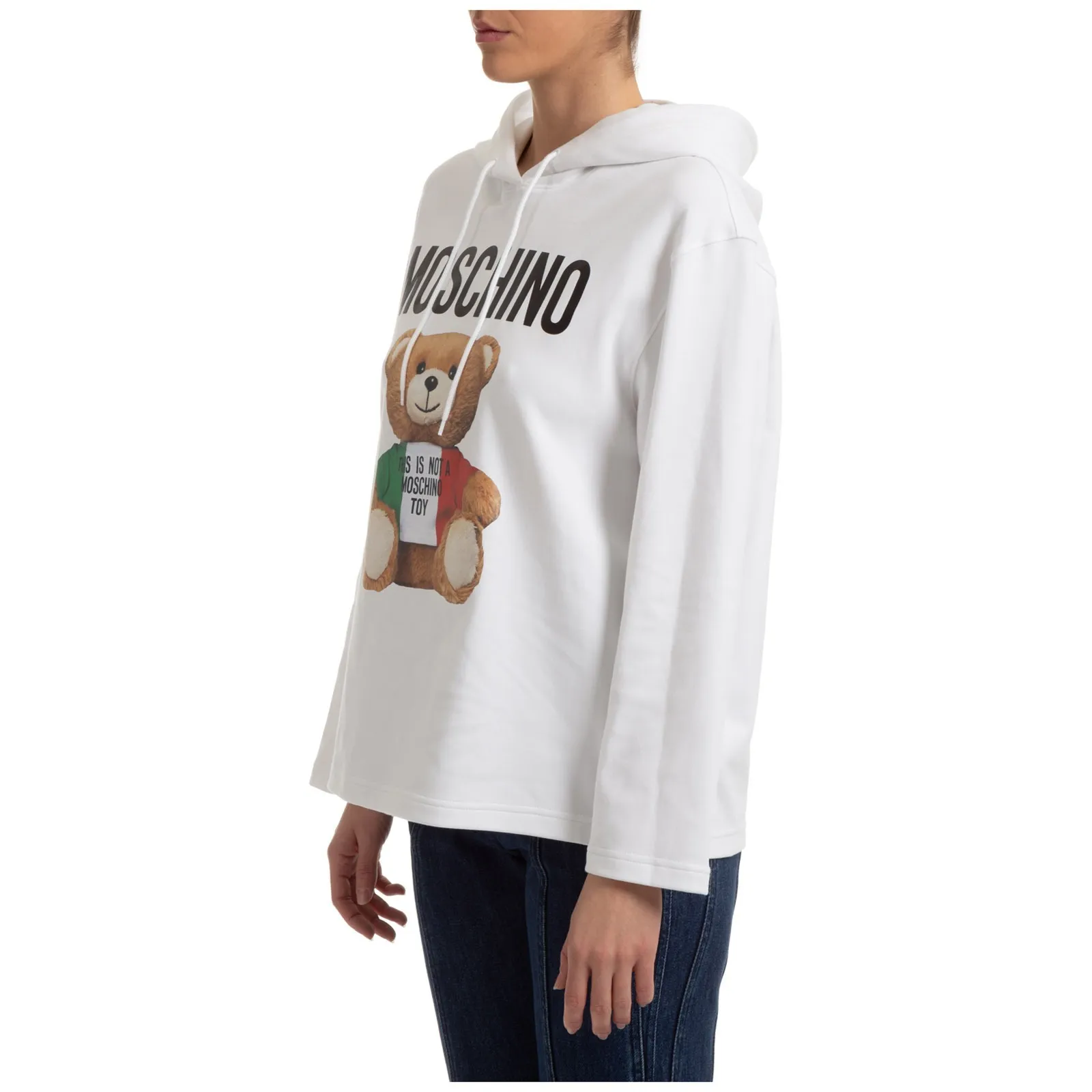 Moschino  |Plain Cotton Logo Hoodies & Sweatshirts