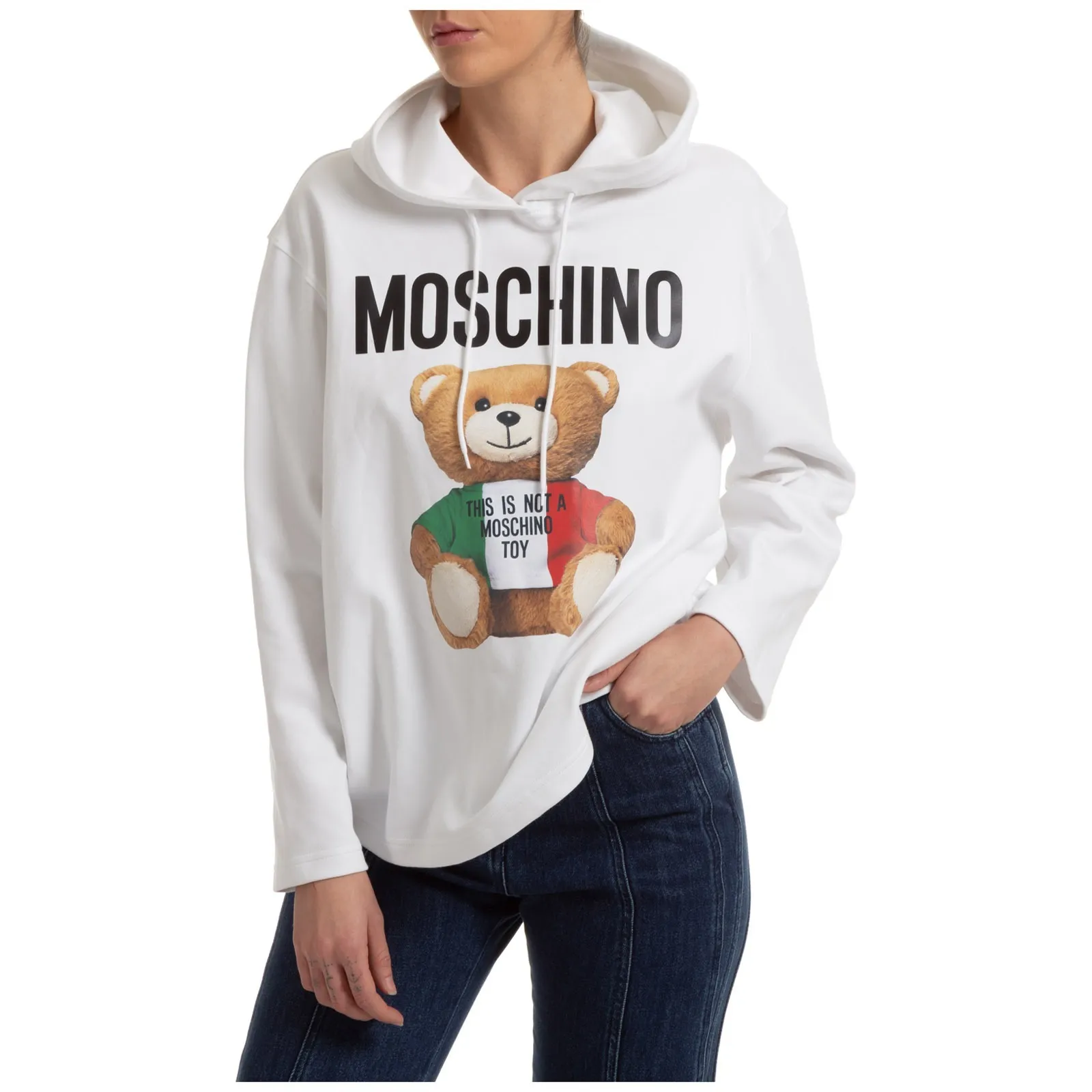 Moschino  |Plain Cotton Logo Hoodies & Sweatshirts