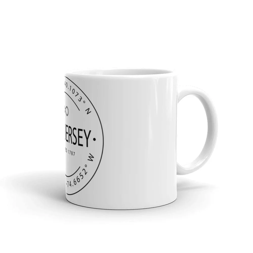 New Jersey - Mug - Latitude & Longitude