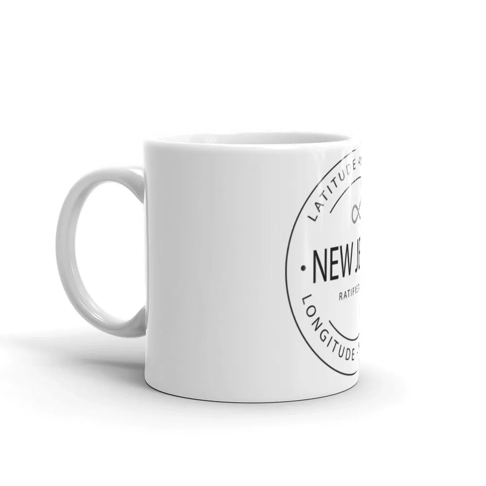 New Jersey - Mug - Latitude & Longitude