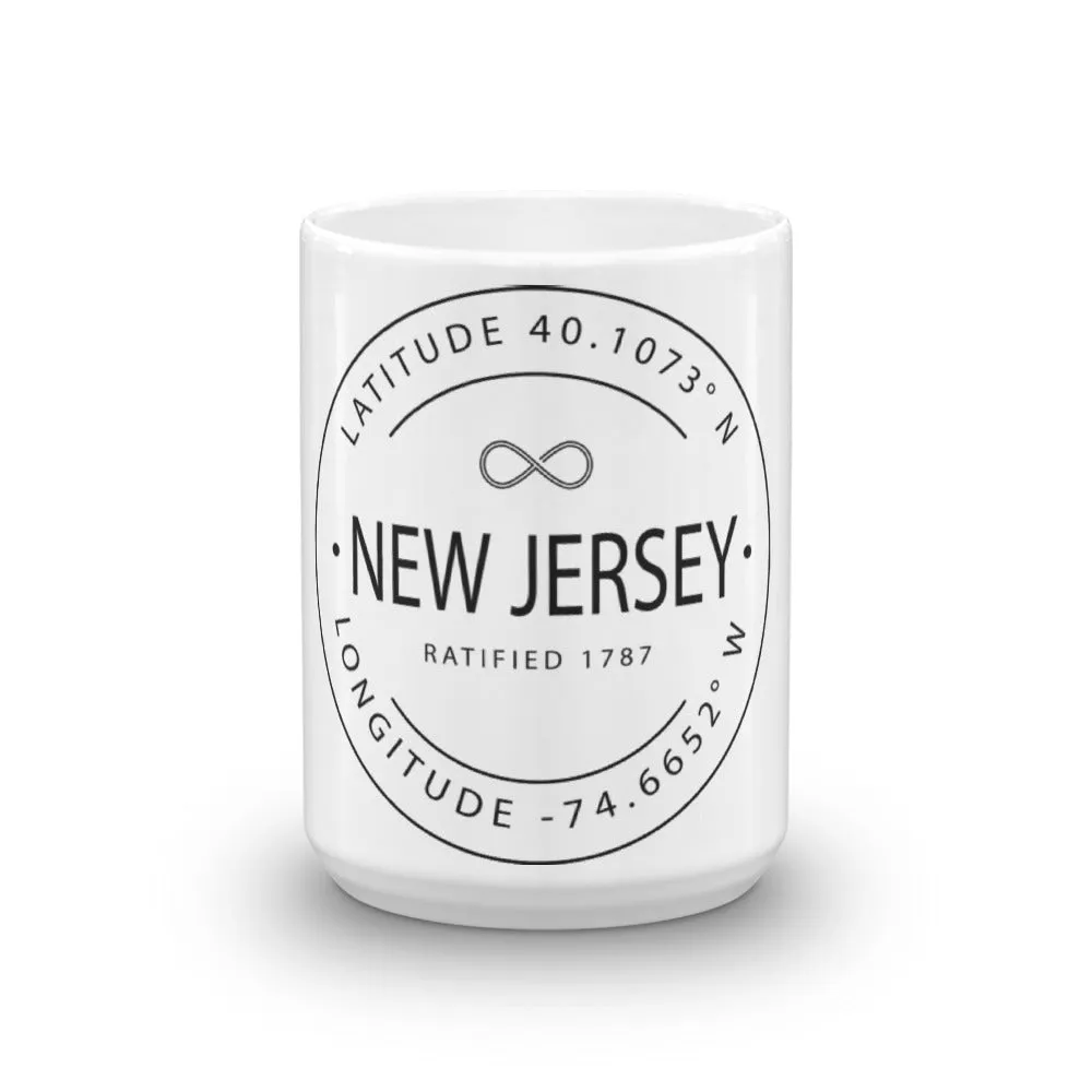 New Jersey - Mug - Latitude & Longitude