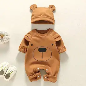 Newborns Bear Overalls