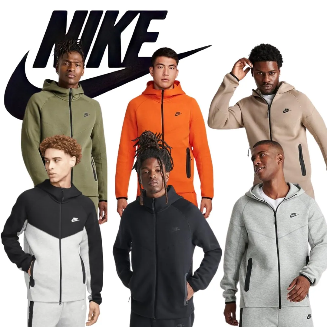 Nike  |Long Sleeves Plain Cotton Logo Hoodies