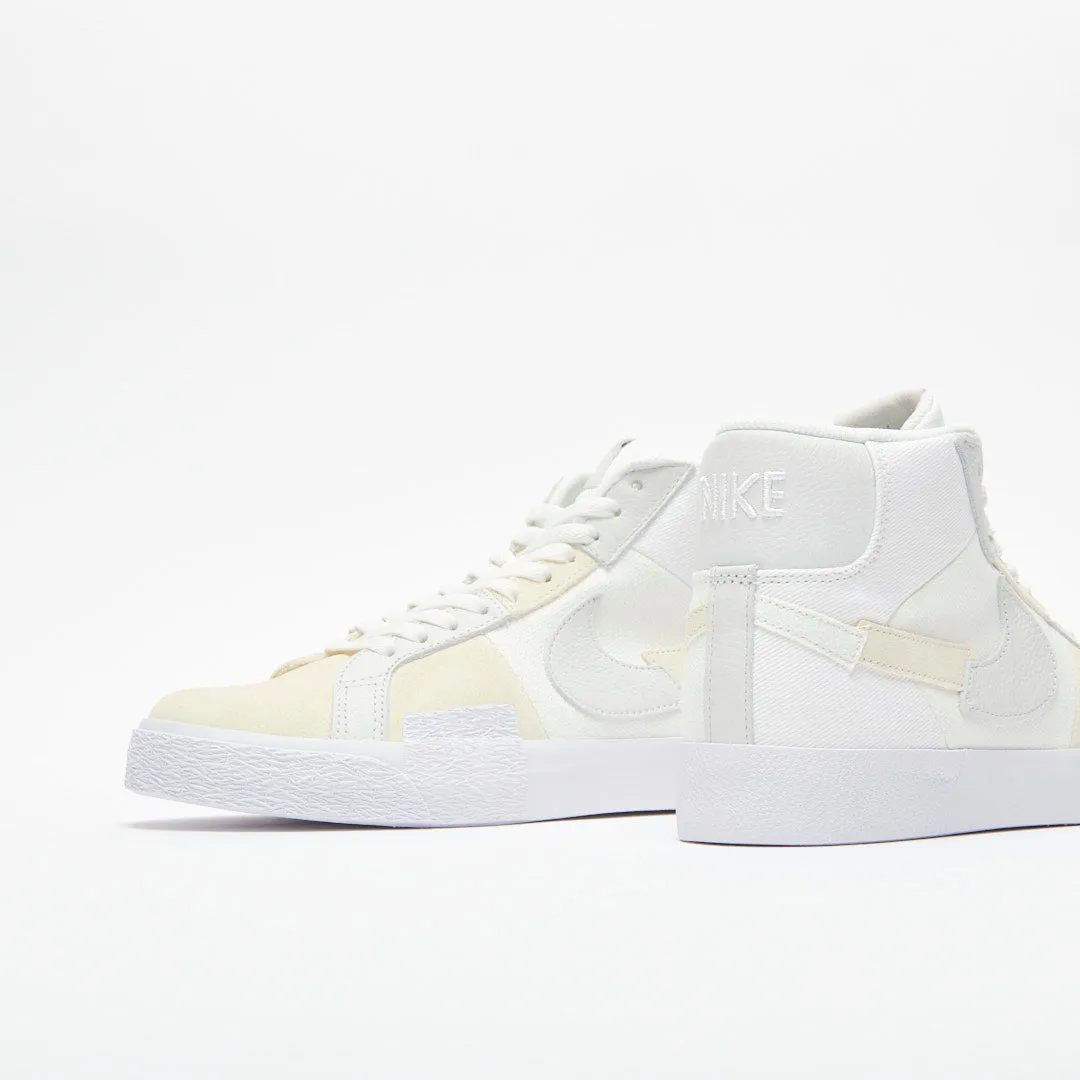 Nike SB - Zoom Blazer Mid Premium Undyed (White/Summit White)