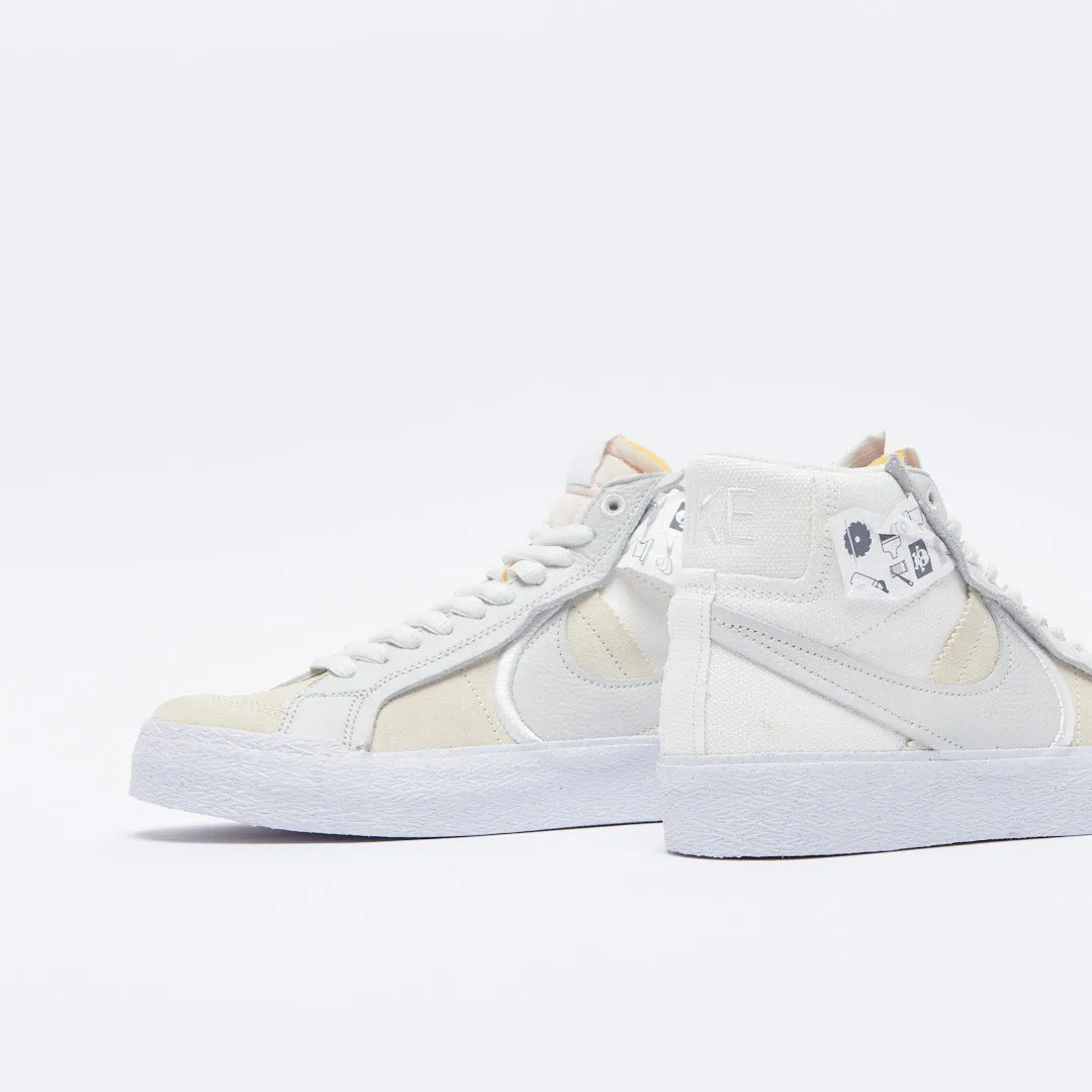 Nike SB - Zoom Blazer Mid Premium Warning Label (Summit White)