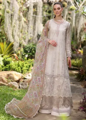 Noor By Saadia Asad Luxury Chikankari Lawn 3 Piece Unstitched Suit NBSA24LCL D-3B