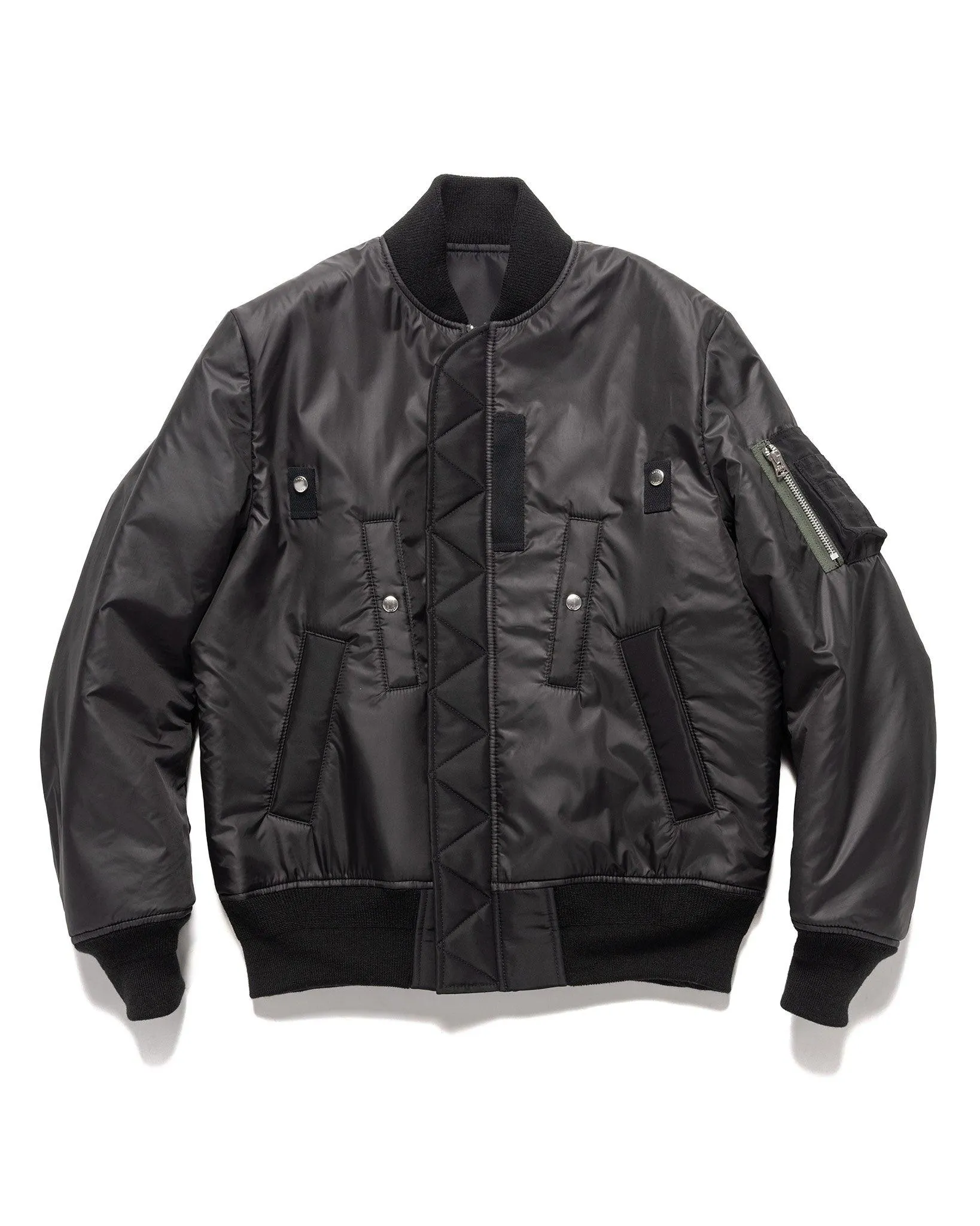 Nylon Twill Blouson Black