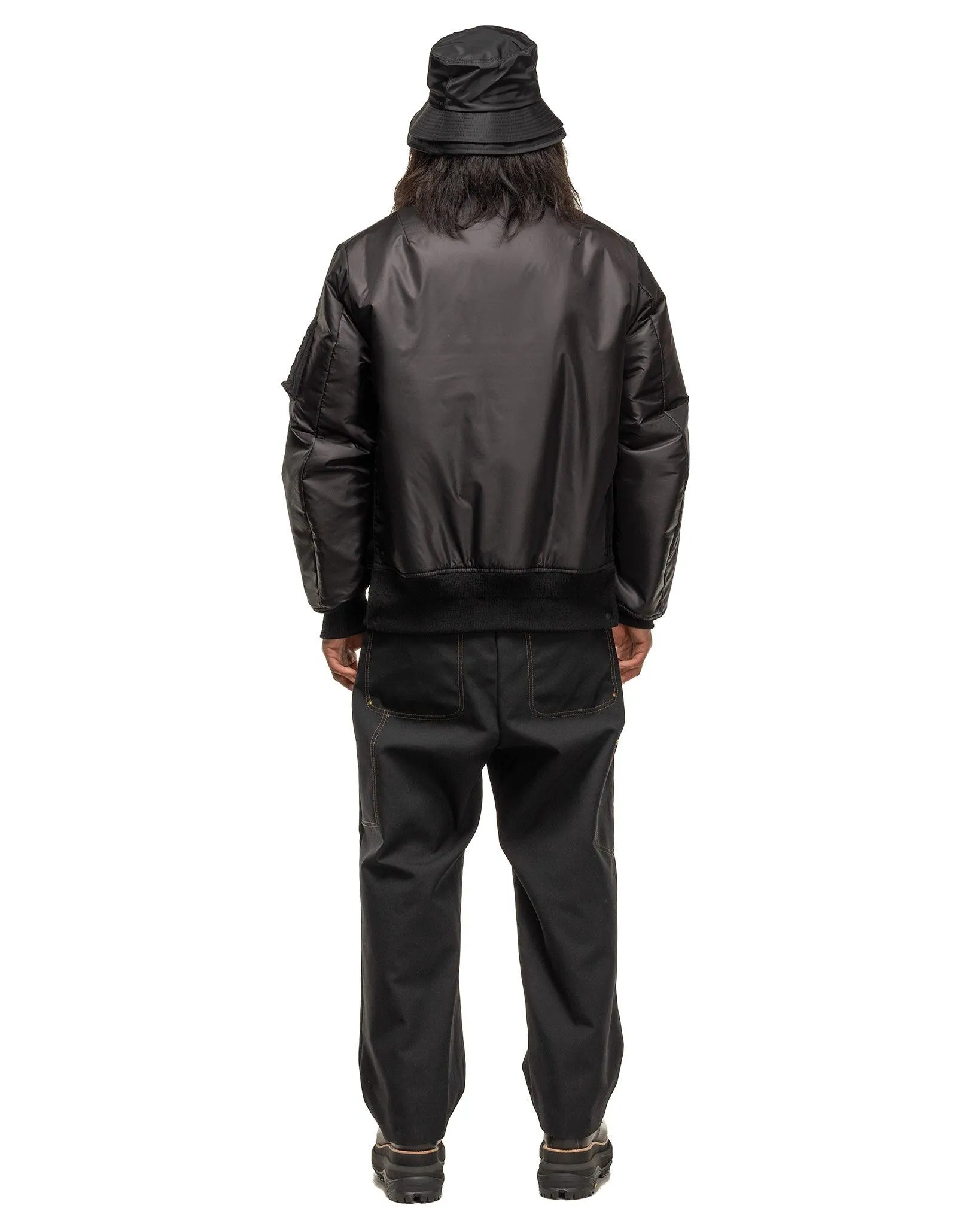 Nylon Twill Blouson Black