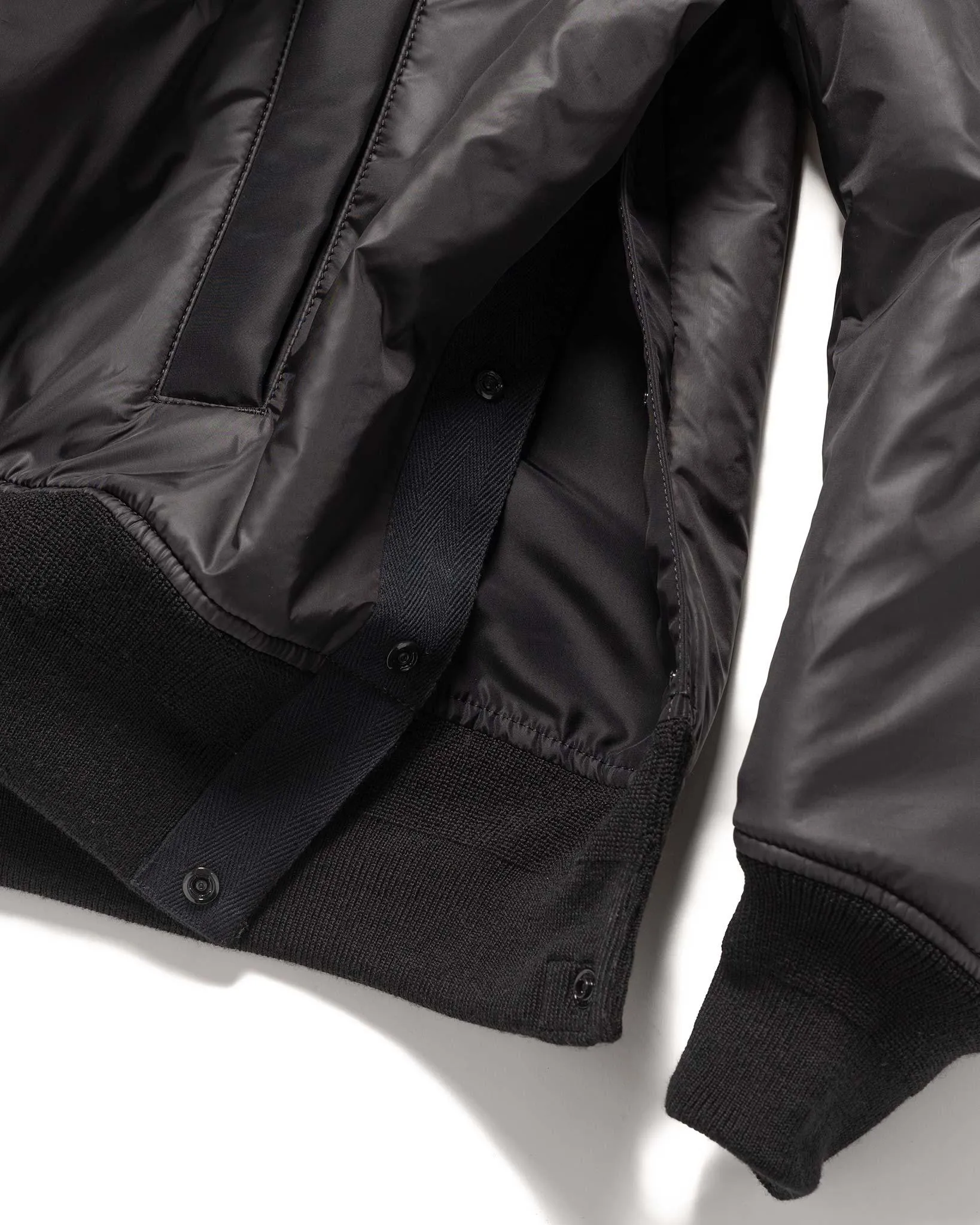 Nylon Twill Blouson Black