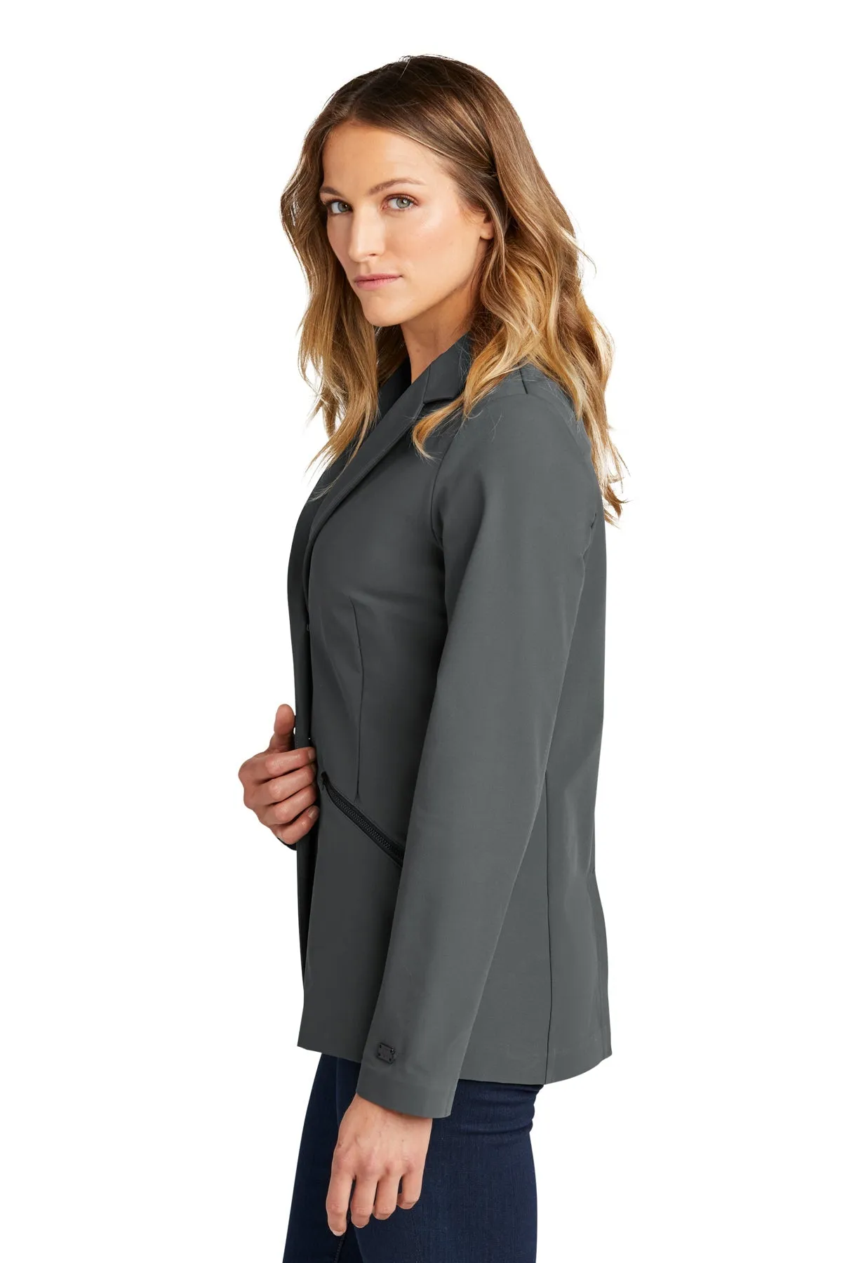 OGIO Ladies Fusion Branded Blazer, Tarmac Grey