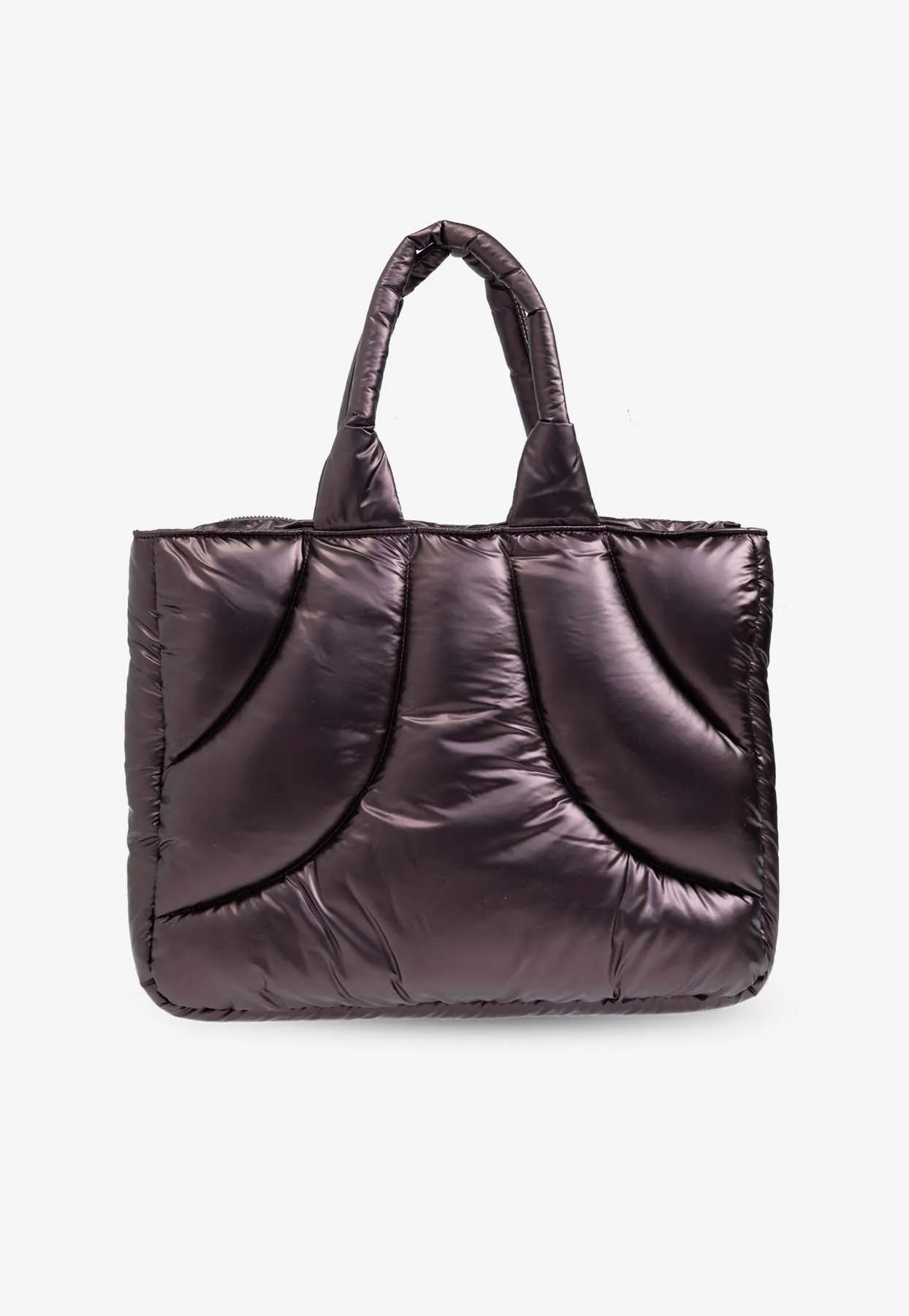 Padded Metallic Tote Bag