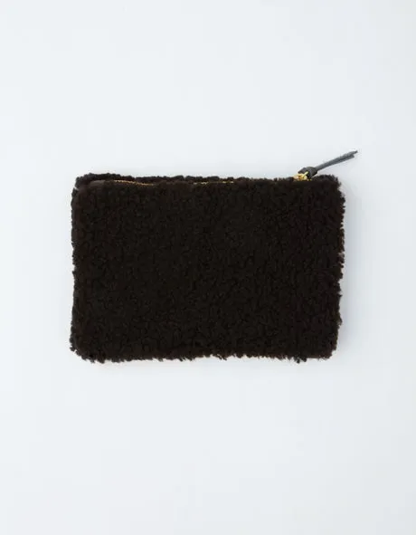 Patchwork Shearling Wallet