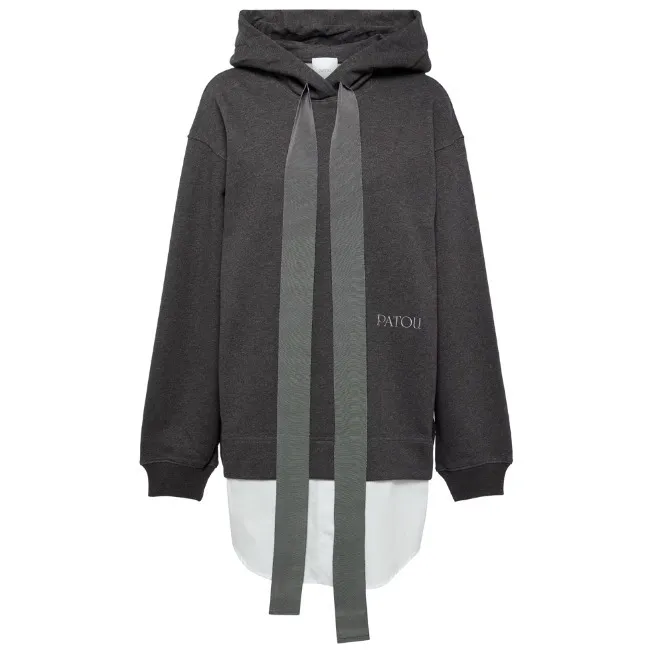 PATOU  |Cotton Oversized Logo Hoodies & Sweatshirts