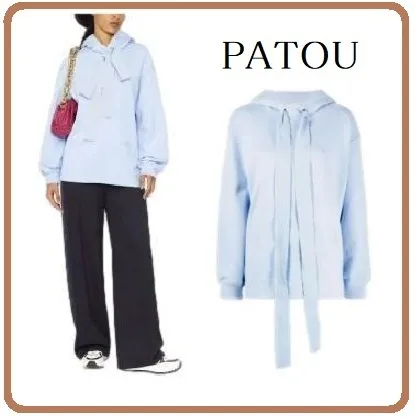 PATOU  |Plain Cotton Medium Hoodies & Sweatshirts