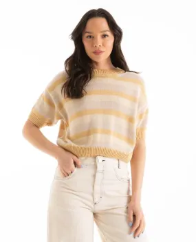 Pattie Sweater - Yellow Stripes