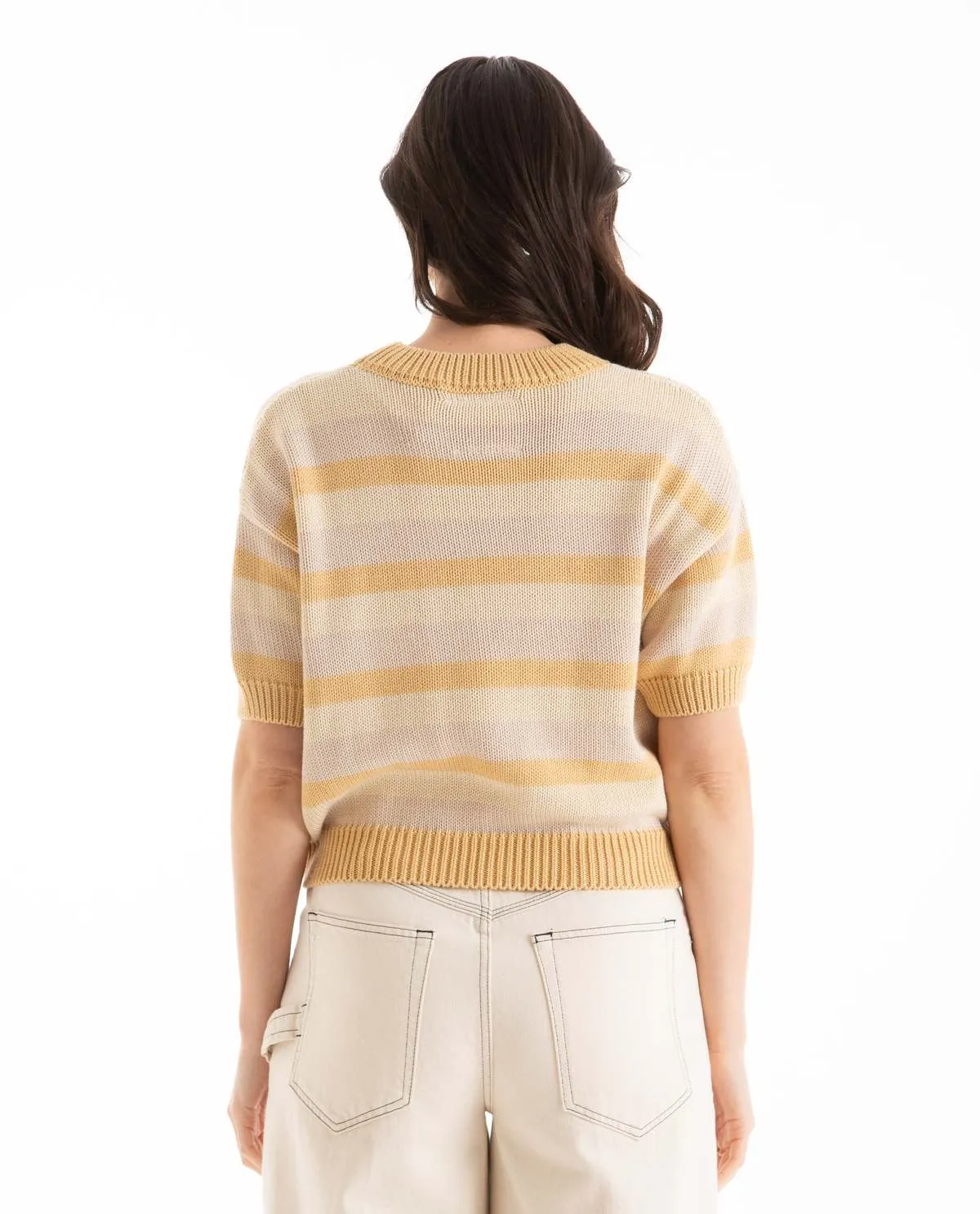 Pattie Sweater - Yellow Stripes