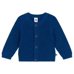 Petit Bateau Baby Legato Cardigan Incognito Blue