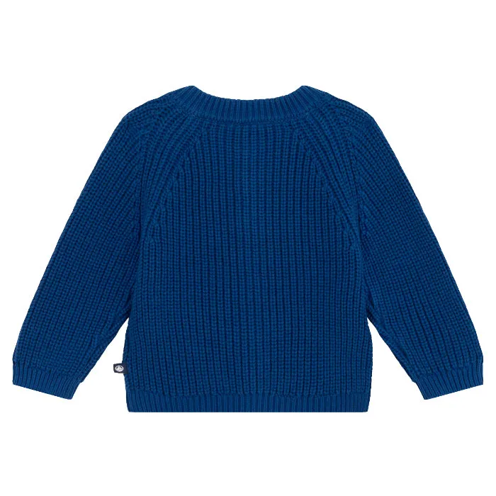 Petit Bateau Baby Legato Cardigan Incognito Blue