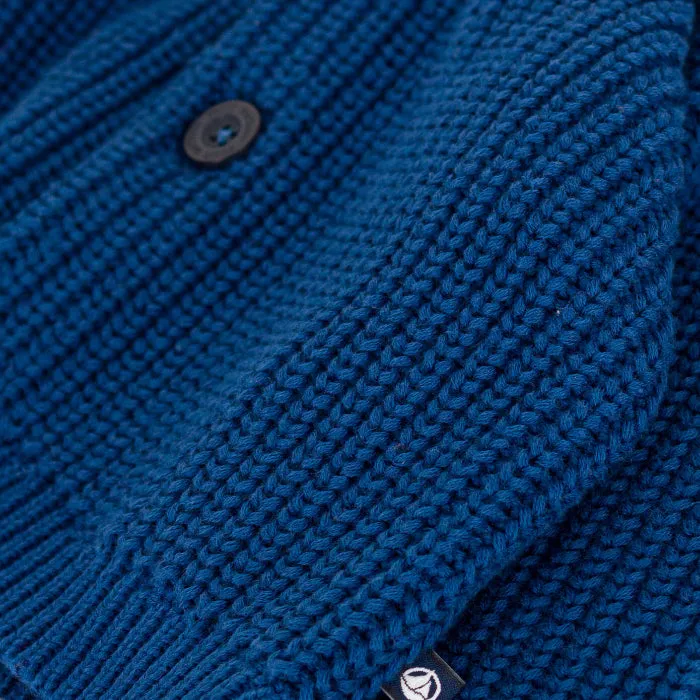 Petit Bateau Baby Legato Cardigan Incognito Blue