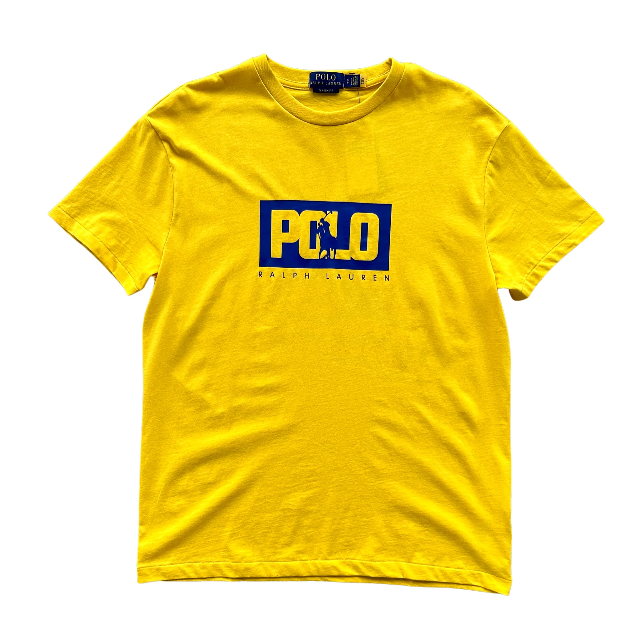 Polo Ralph Lauren Box Logo Classic Fit Jersey T-Shirt (Yellow)