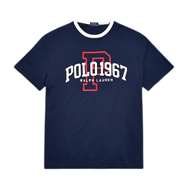 Polo Ralph Lauren Classic Fit Logo Jersey T-Shirt (Navy)