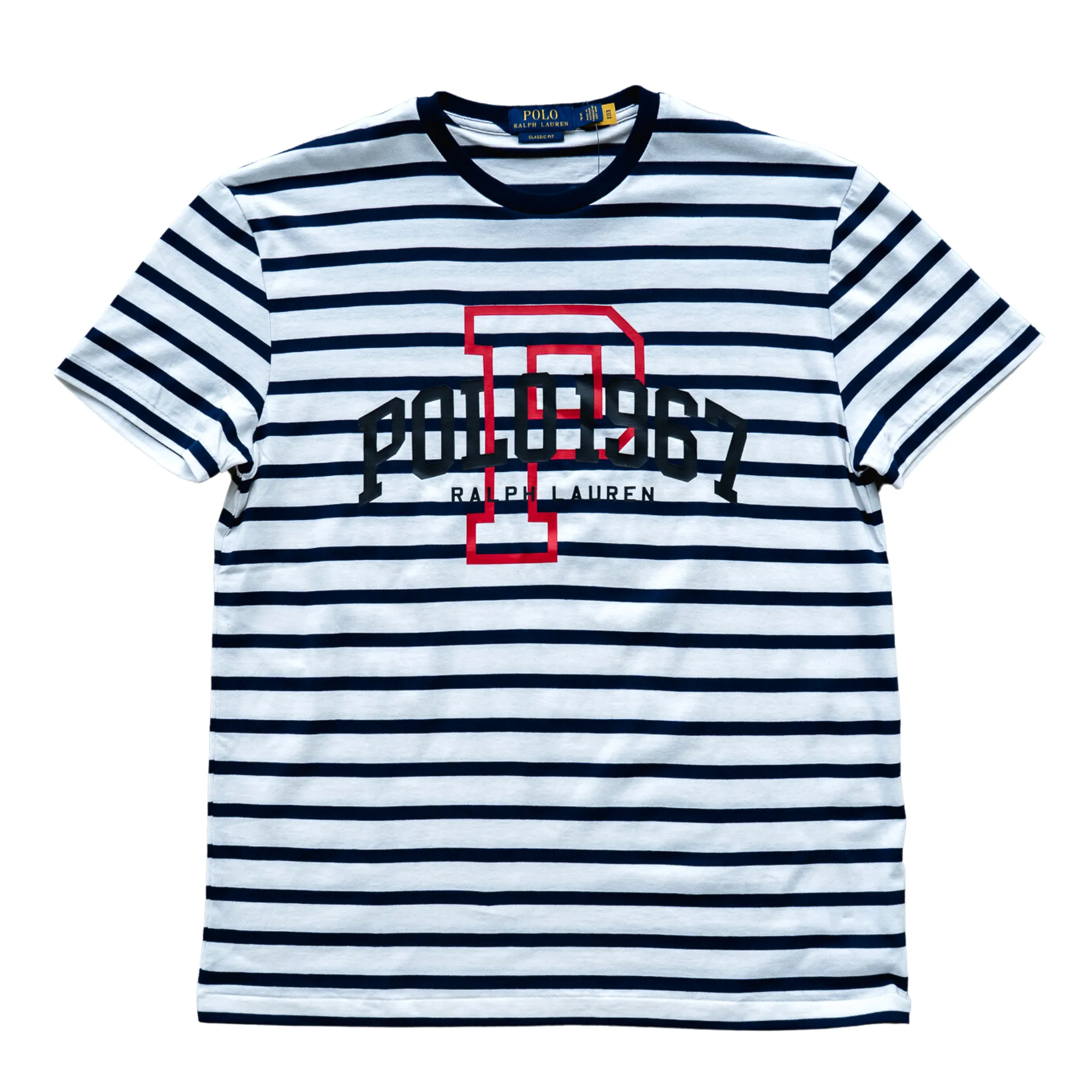 Polo Ralph Lauren Classic Fit Logo Jersey T-Shirt (Striped)