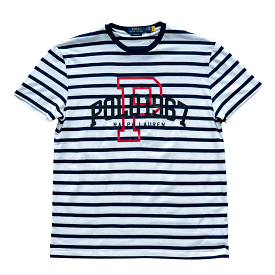 Polo Ralph Lauren Classic Fit Logo Jersey T-Shirt (Striped)