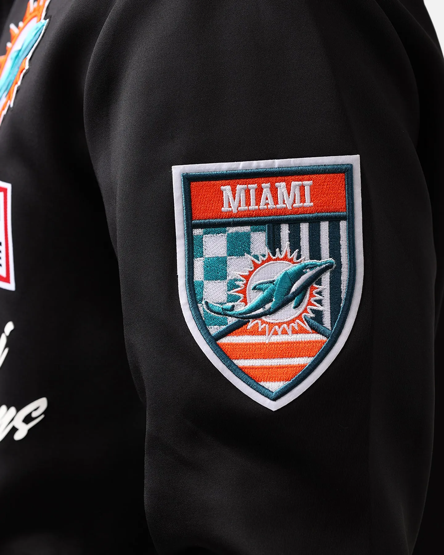 Pro Standard Miami Dolphins Fast Lane Track Jacket Black