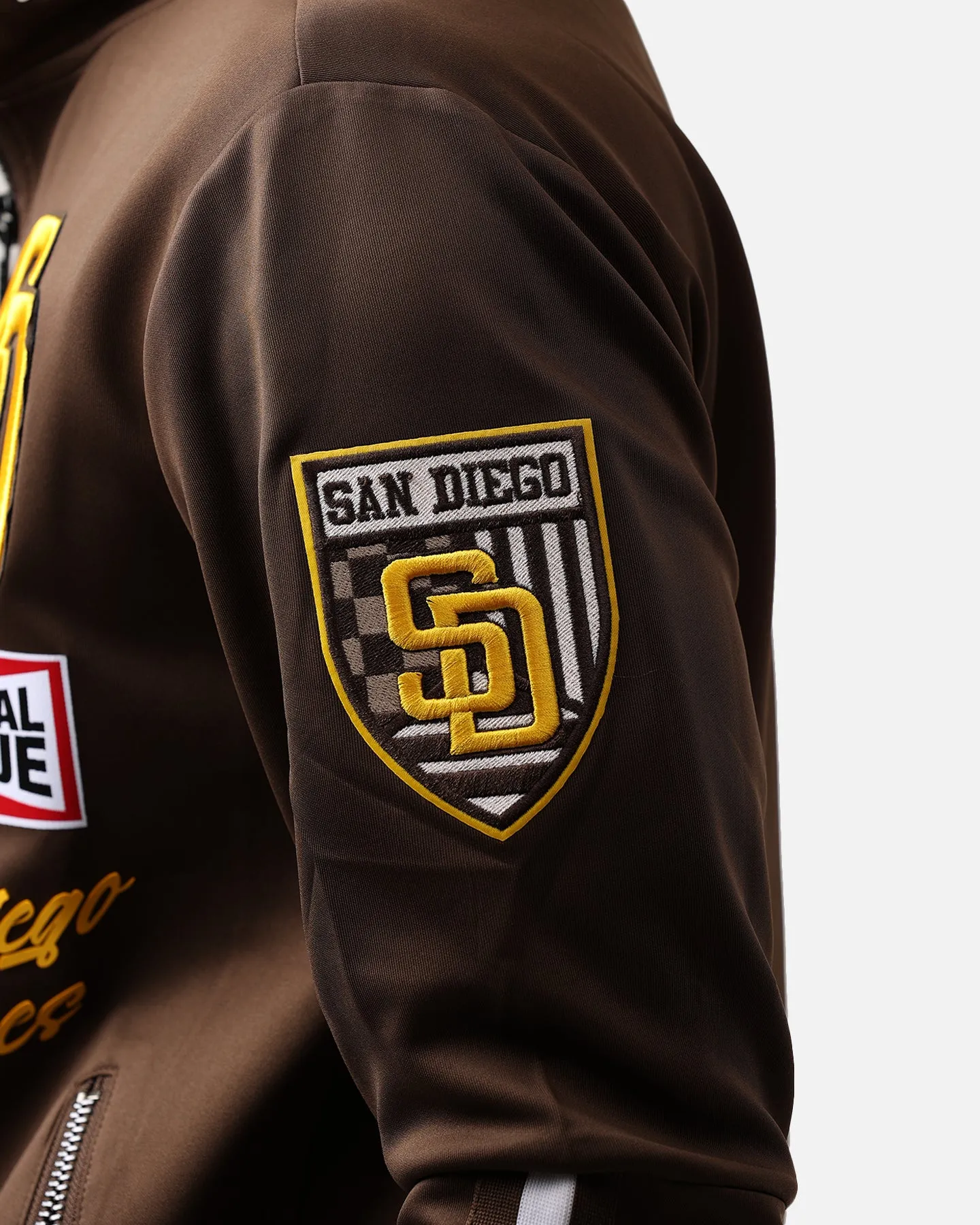 Pro Standard San Diego Padres Fast Lane Track Jacket Brown