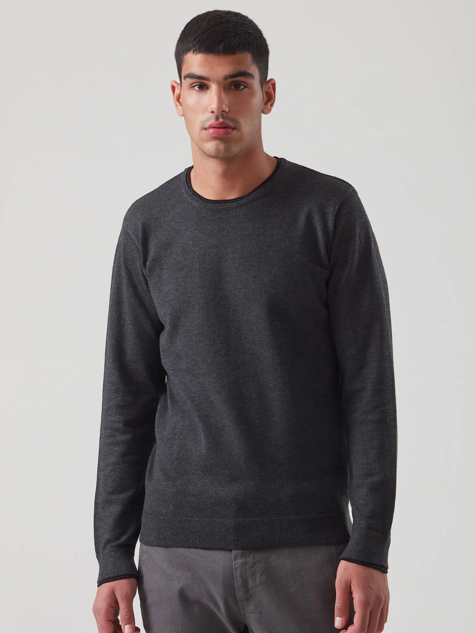 Pull girocollo in filato Sport Wool