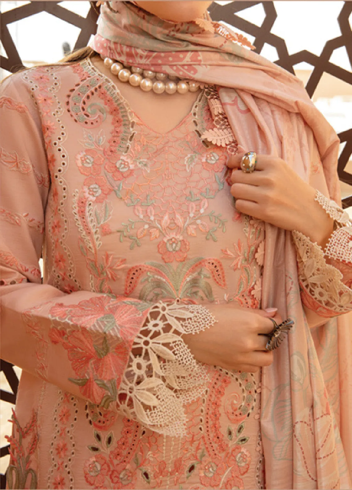 Rang Rasiya Embroidered Lawn Unstitched 3 Piece Suit - RR24L 07 MINAAL