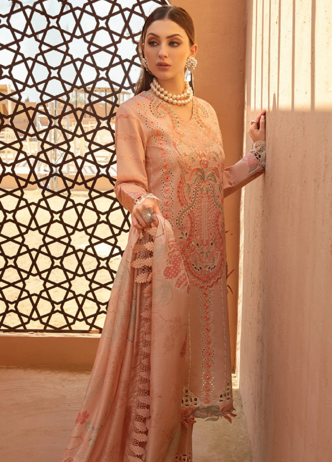 Rang Rasiya Embroidered Lawn Unstitched 3 Piece Suit - RR24L 07 MINAAL