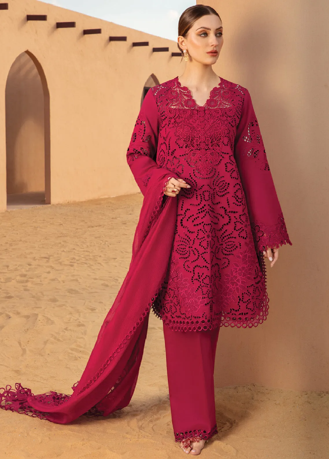 Rang Rasiya Embroidered Lawn Unstitched 3 Piece Suit - RR24L 10 RAMEEN