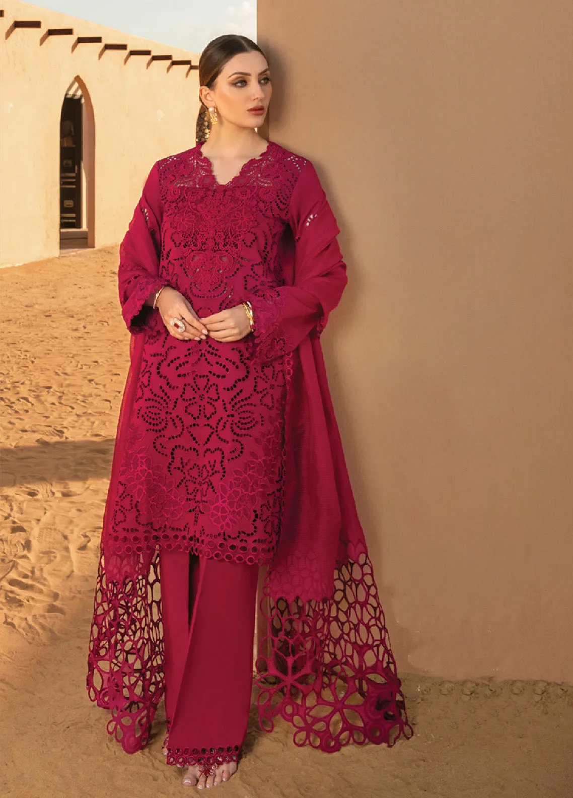 Rang Rasiya Embroidered Lawn Unstitched 3 Piece Suit - RR24L 10 RAMEEN