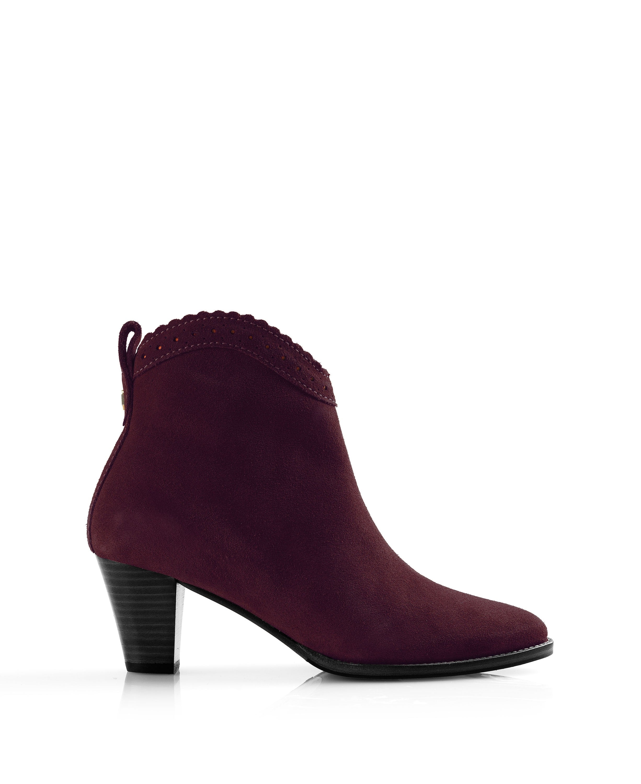 Regina Ankle Boot                             Plum